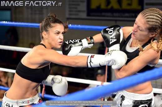 2013-11-16 Vigevano - Born to Fight 4581 Sandy Manfrotto-Luana Lorenzoni - K1